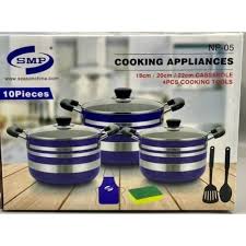 SMP 8PCS NONSTICK POT WITH FR